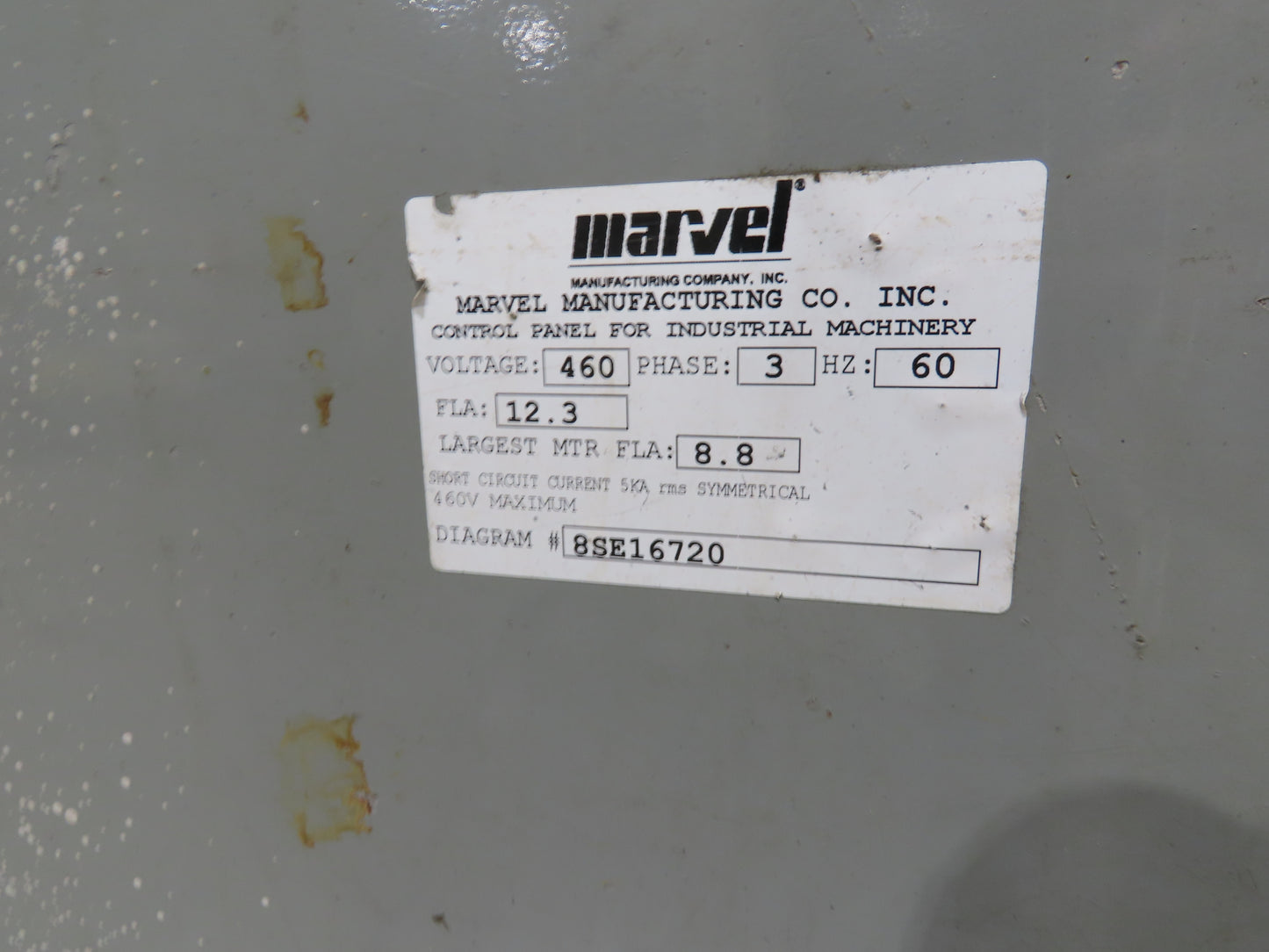 Marvel Series 8 Mark III 18"x 22" Vertical Tilt-Frame Band Saw