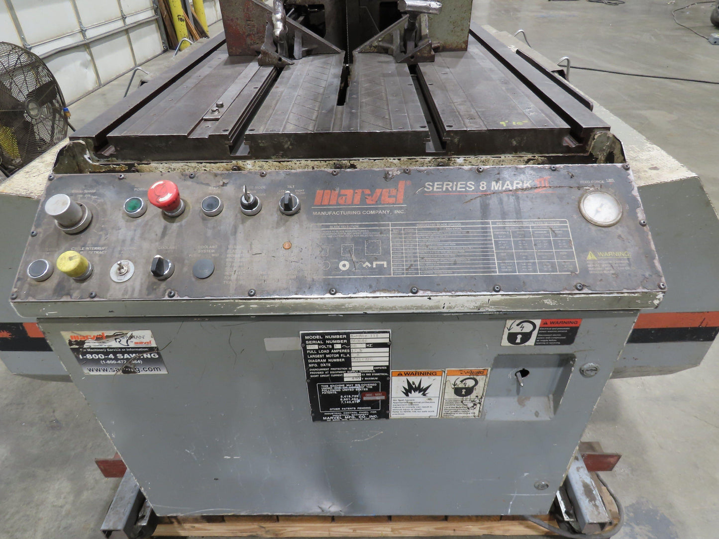 Marvel Series 8 Mark III 18"x 22" Vertical Tilt-Frame Band Saw
