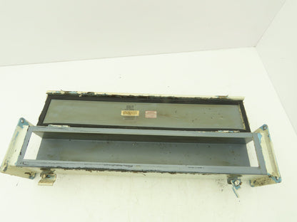 Wiegmann JW42 4"x4" Wireway Straight 24" Section Feed-Through NEMA 12 Hoffman