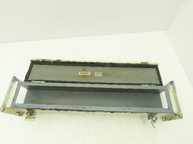 Wiegmann JW42 4"x4" Wireway Straight 24" Section Feed-Through NEMA 12 Hoffman