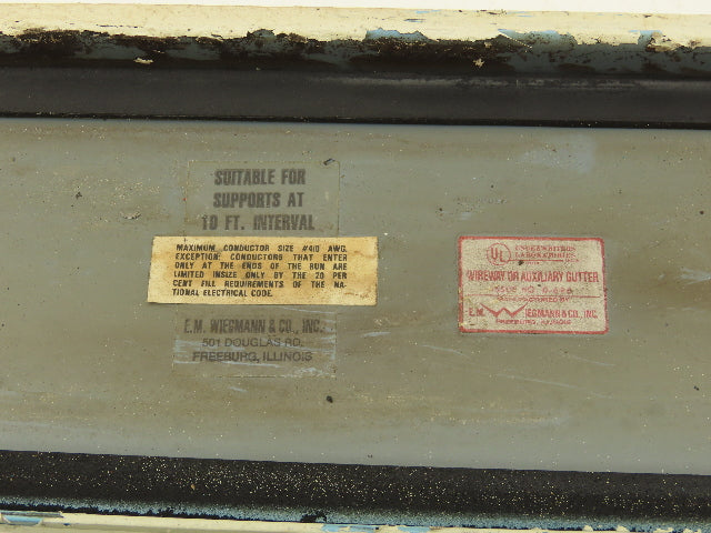 Wiegmann JW42 4"x4" Wireway Straight 24" Section Feed-Through NEMA 12 Hoffman