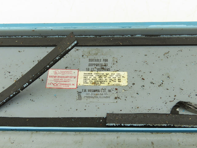 Wiegmann JW42 4"x4" Wireway Straight 24" Section Feed-Through NEMA 12 Hoffman