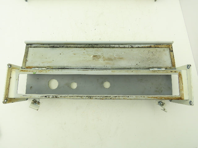 Wiegmann JW42 4"x4" Wireway Straight 24" Section Feed-Through Hoffman Lot of 2