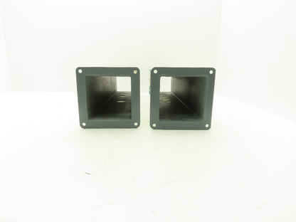 Wiegmann JW42 4"x4" Wireway Straight 24" Section Feed-Through Hoffman Lot of 2