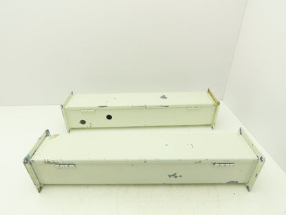 Wiegmann JW42 4"x4" Wireway Straight 24" Section Feed-Through Hoffman Lot of 2