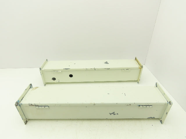 Wiegmann JW42 4"x4" Wireway Straight 24" Section Feed-Through Hoffman Lot of 2