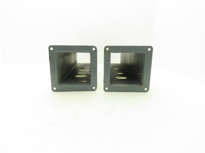 Wiegmann JW42 4"x4" Wireway Straight 24" Section Feed-Through Hoffman Lot of 2