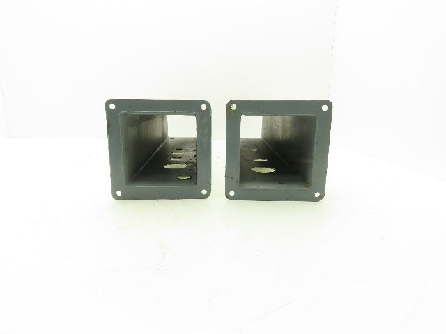 Wiegmann JW42 4"x4" Wireway Straight 24" Section Feed-Through Hoffman Lot of 2