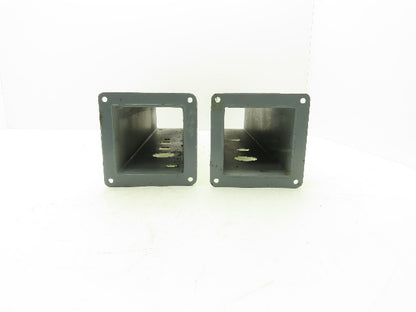 Wiegmann JW42 4"x4" Wireway Straight 24" Section Feed-Through Hoffman Lot of 2