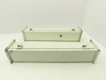 Wiegmann JW42 4"x4" Wireway Straight 24" Section Feed-Through Hoffman Lot of 2