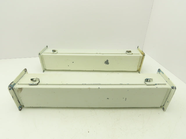 Wiegmann JW42 4"x4" Wireway Straight 24" Section Feed-Through Hoffman Lot of 2