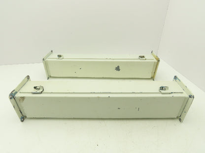 Wiegmann JW42 4"x4" Wireway Straight 24" Section Feed-Through Hoffman Lot of 2