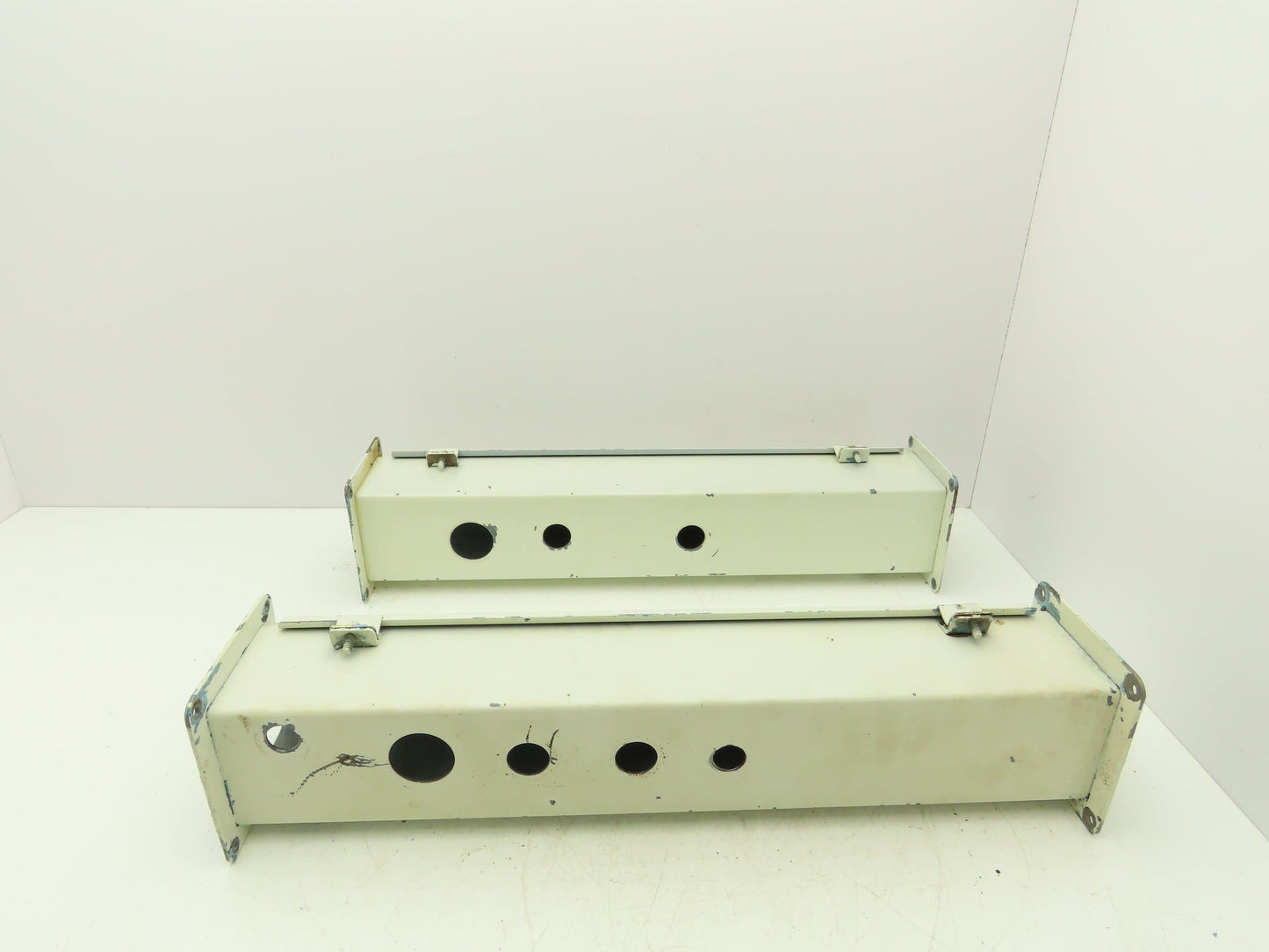 Wiegmann JW42 4"x4" Wireway Straight 24" Section Feed-Through Hoffman Lot of 2