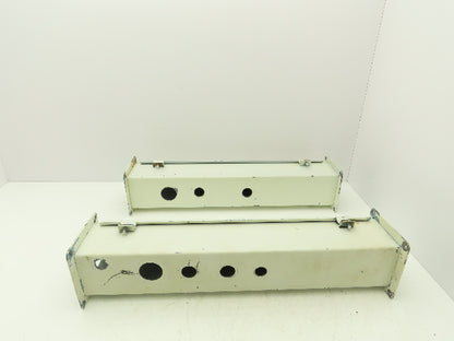 Wiegmann JW42 4"x4" Wireway Straight 24" Section Feed-Through Hoffman Lot of 2