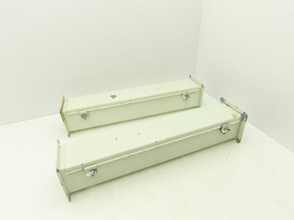 Wiegmann JW42 4"x4" Wireway Straight 24" Section Feed-Through Hoffman Lot of 2