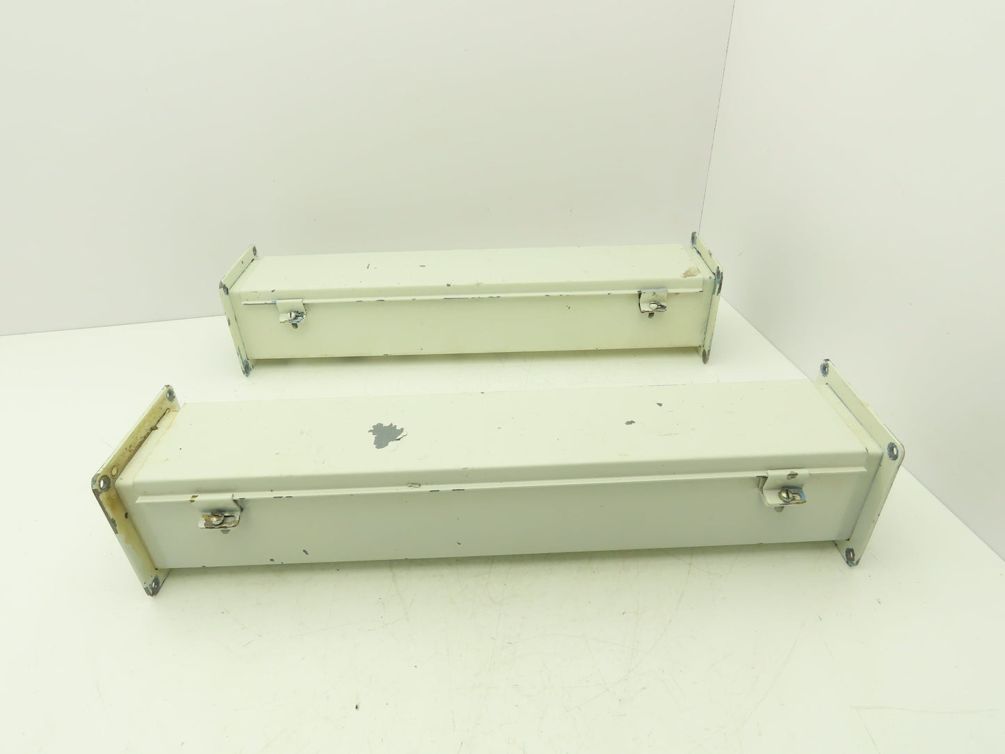 Wiegmann JW42 4"x4" Wireway Straight 24" Section Feed-Through Hoffman Lot of 2