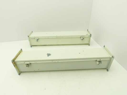 Wiegmann JW42 4"x4" Wireway Straight 24" Section Feed-Through Hoffman Lot of 2