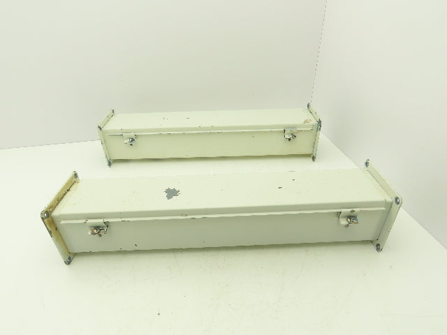 Wiegmann JW42 4"x4" Wireway Straight 24" Section Feed-Through Hoffman Lot of 2