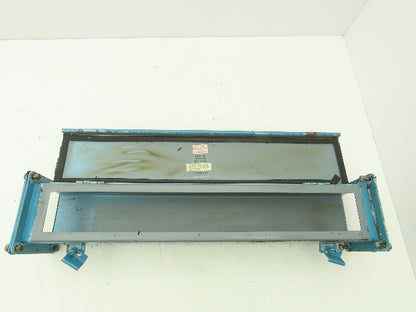 Wiegmann JW42 4"x4" Wireway Straight 24" Section Feed-Through NEMA 12 Hoffman