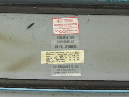 Wiegmann JW42 4"x4" Wireway Straight 24" Section Feed-Through NEMA 12 Hoffman