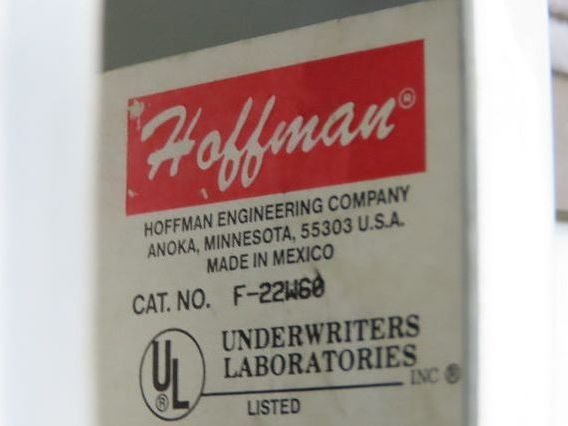 Hoffman F22W60 2"x2" Wireway Straight 60" Section Feed Through NEMA 12 Wiegmann