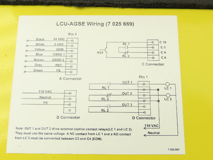 Sick LCU-AGSE Safety Sensor Receiver Interface Unit Woodhead 42939 Connector
