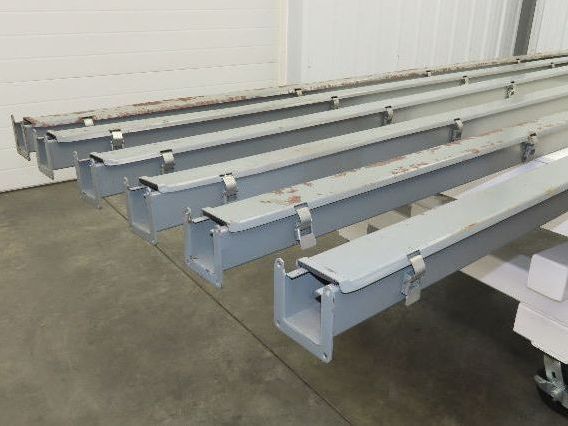 Square D LJ210 Oiltight Wireway 2.5"X2.5"X10' Section Lay-in Lot of 6