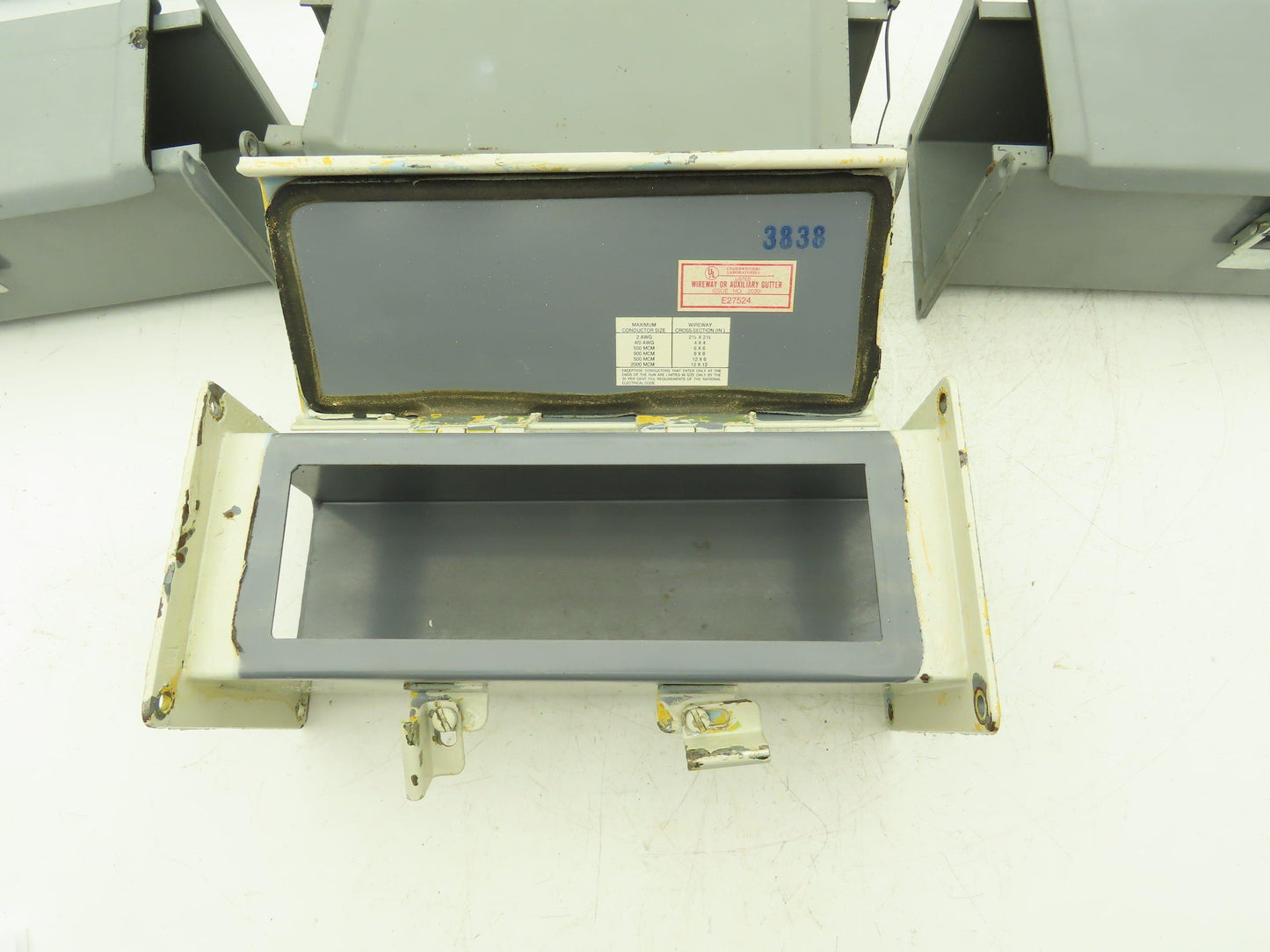 Wiegmann/Square D 4"x4" Wireway Straight 12" Section Lay-in Mixed Lot of 7