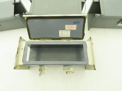 Wiegmann/Square D 4"x4" Wireway Straight 12" Section Lay-in Mixed Lot of 7