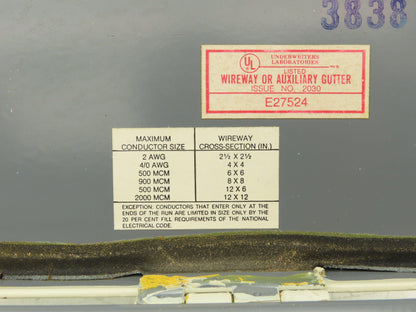 Wiegmann/Square D 4"x4" Wireway Straight 12" Section Lay-in Mixed Lot of 7