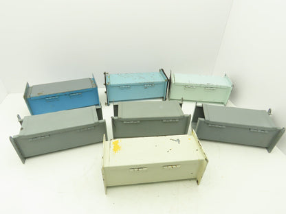 Wiegmann/Square D 4"x4" Wireway Straight 12" Section Lay-in Mixed Lot of 7