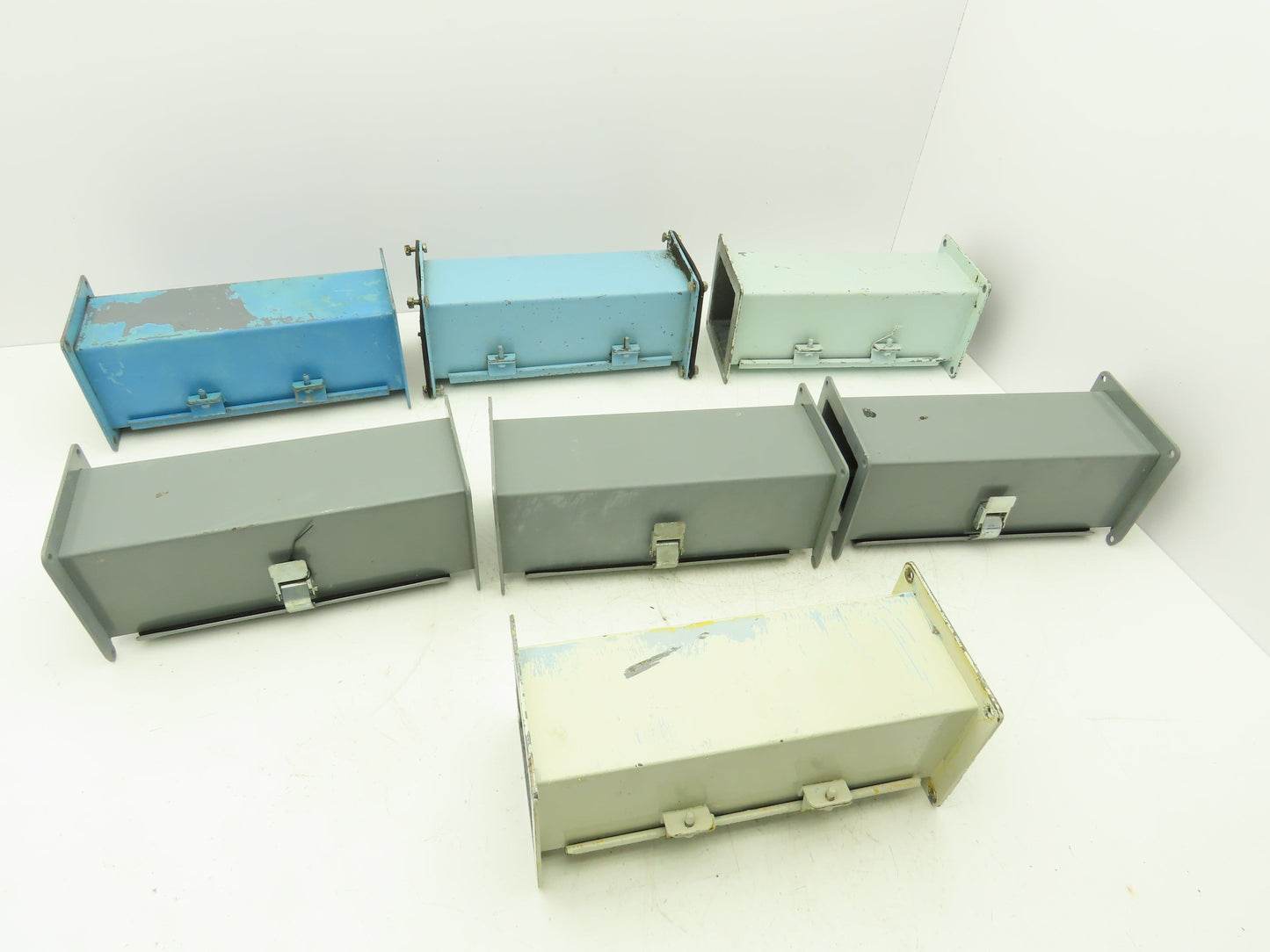 Wiegmann/Square D 4"x4" Wireway Straight 12" Section Lay-in Mixed Lot of 7