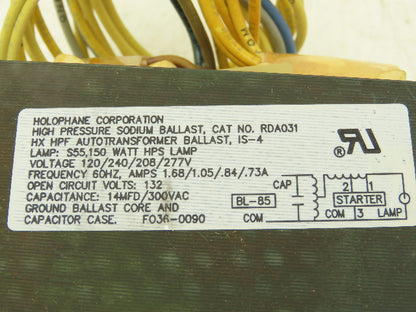 Holophane RBK15AHPMTA Ballast Replacement Kit 150W Lamp Lot of 2