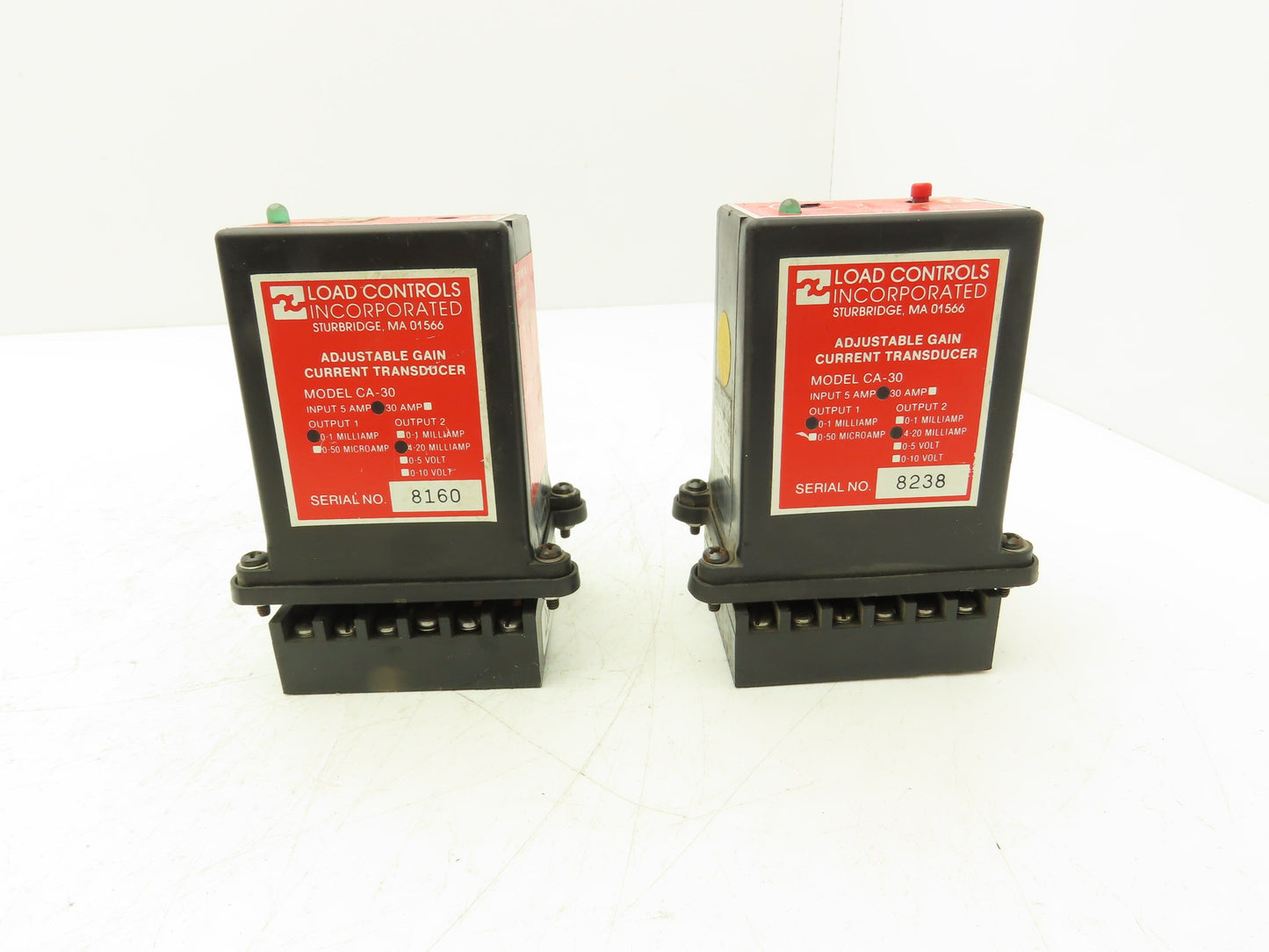 Load Controls CA-30 Adjustable Gain Current Transducer 5 Amp Lot of 2