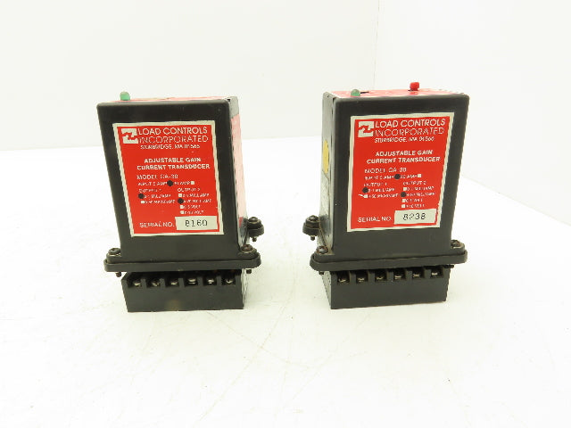 Load Controls CA-30 Adjustable Gain Current Transducer 5 Amp Lot of 2