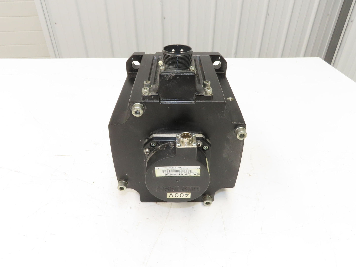 Mitsubishi HF-H453S AC Servo Motor 4.5kW 392V 3PH 3000rpm -Encoder OSA166S5NA