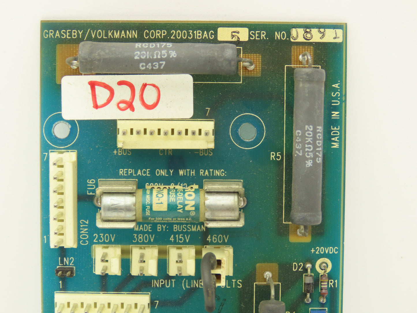 Graseby 20031BAG5 Volkmann Power Supply PCB