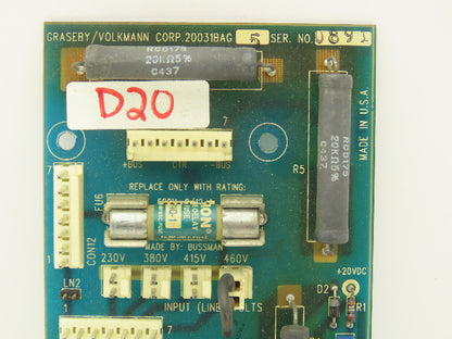Graseby 20031BAG5 Volkmann Power Supply PCB