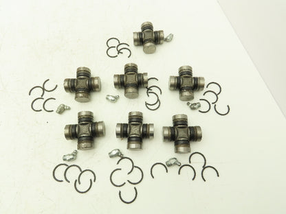 4-Groove U-Joint, 1.063" Cap Diameter, 2.5" OAL, 1.651" Inside Lock-up Lot of 7