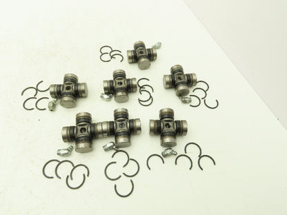 4-Groove U-Joint, 1.063" Cap Diameter, 2.5" OAL, 1.651" Inside Lock-up Lot of 7