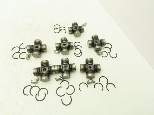 4-Groove U-Joint, 1.063" Cap Diameter, 2.5" OAL, 1.651" Inside Lock-up Lot of 7