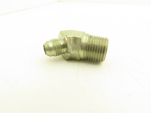 Parker 6-8 VTX-S 45° Elbow Connector 1/2 NPT to 3/8 SAE 37° Flare Lot of 15