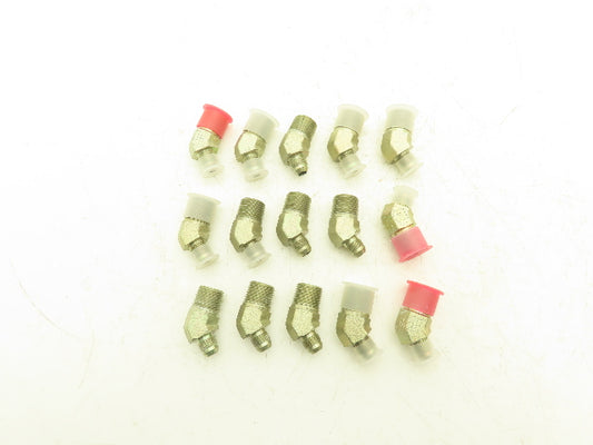 Parker 6-8 VTX-S 45° Elbow Connector 1/2 NPT to 3/8 SAE 37° Flare Lot of 15
