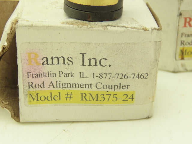 Rams RM375-24 Cylinder Self Aligning Rod Coupler 3/8-24 Lot of 3