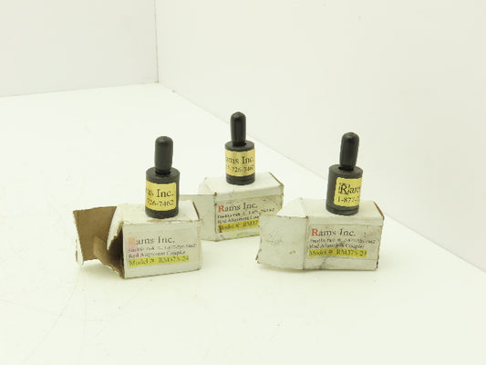 Rams RM375-24 Cylinder Self Aligning Rod Coupler 3/8-24 Lot of 3