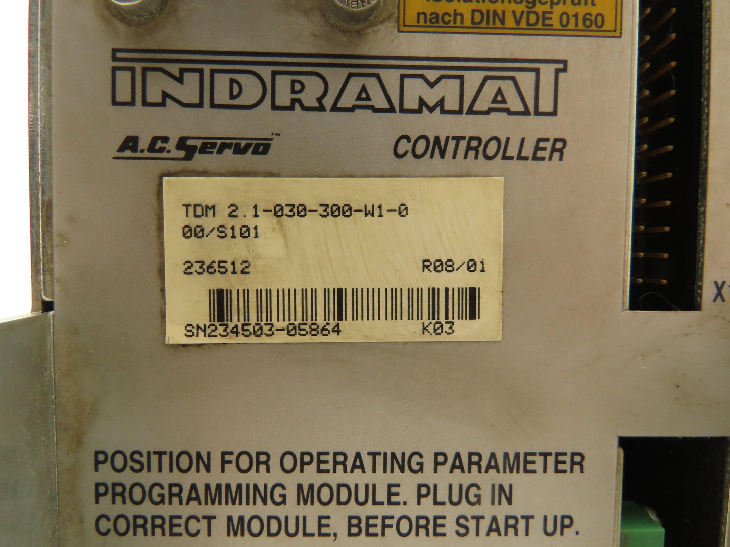 Indramat 2.1-030-300-W1-0 AC Servo Drive Controller