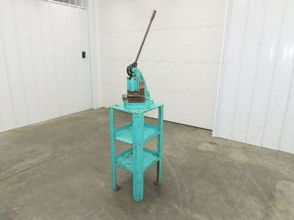 Di-Acro Manual Sheet Metal Corner Notcher 16 Gauge 6x6" Stand Fab Shop Tool