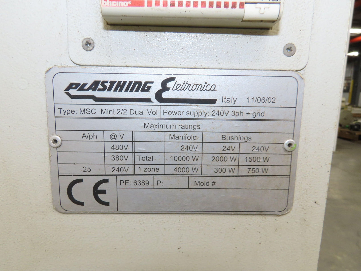 Plasthing Elettronica MSC12 Mobile Hot Runner Control Panel Module MSC Mini 2/2