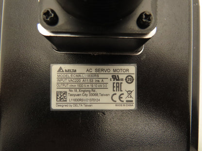 Delta ECMA-L11830RS AC Servo Motor 3kw 1500 RPM 220V 3PH