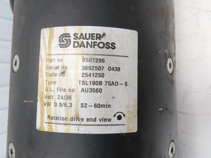 Sauer Danfoss TSL190B 75AD-S Hyster Drive Motor 24/36VDC 3.9/6.3kW  8507296